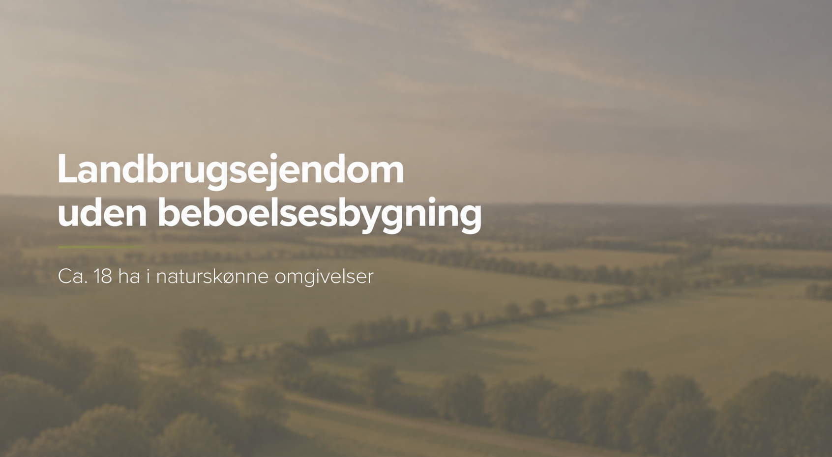 Skodborg UDBUD - Landbrugsejendom uden beboelsesbygning